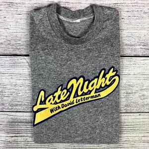 Vintage 1980s Late Night With David Letterman Promo T-shirt